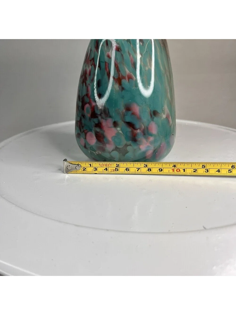 Hand-Blown Art Glass 7 inch High Vase